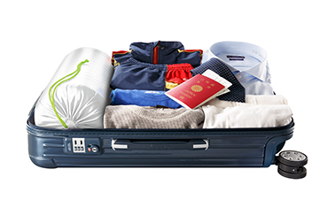 スーツケースに入れて、旅行先・出張先へも手軽に持っていくことが可能です。